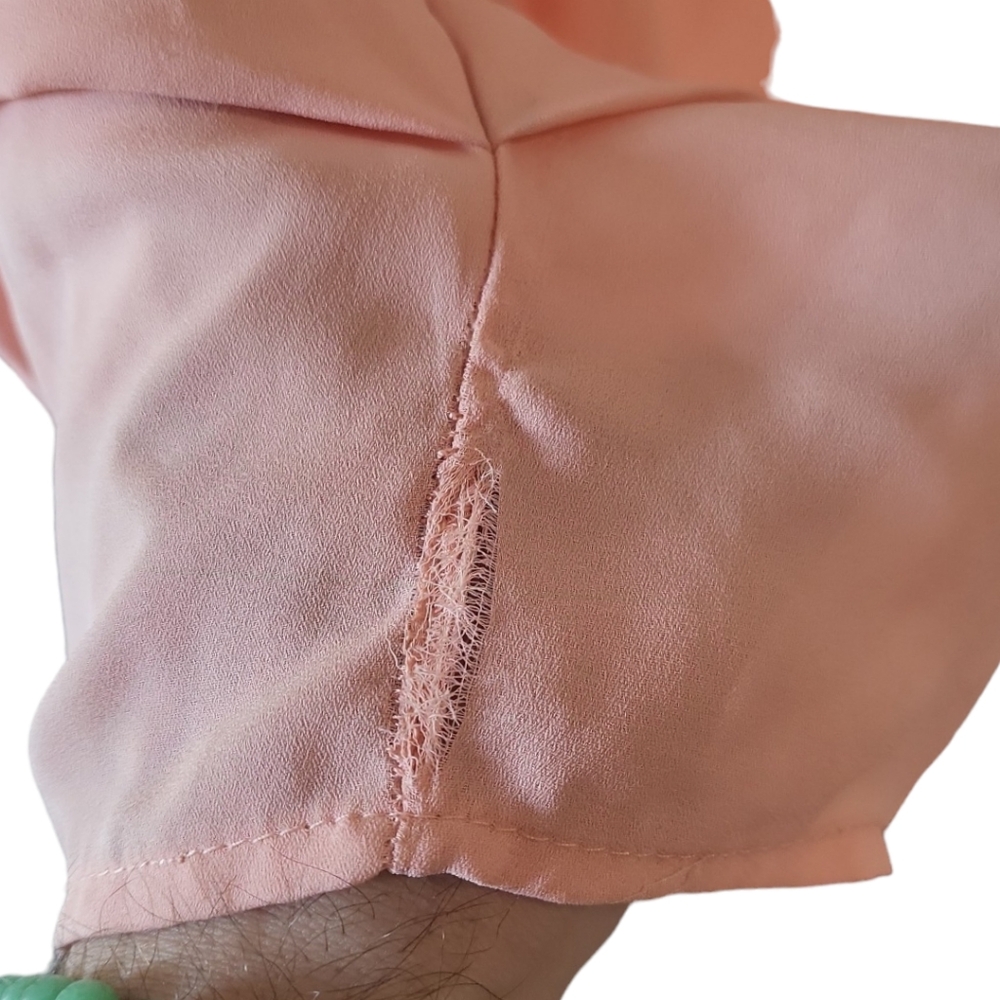 Papaya pink tank top halter neck square neckline flirty fun summer - Picture 6 of 10